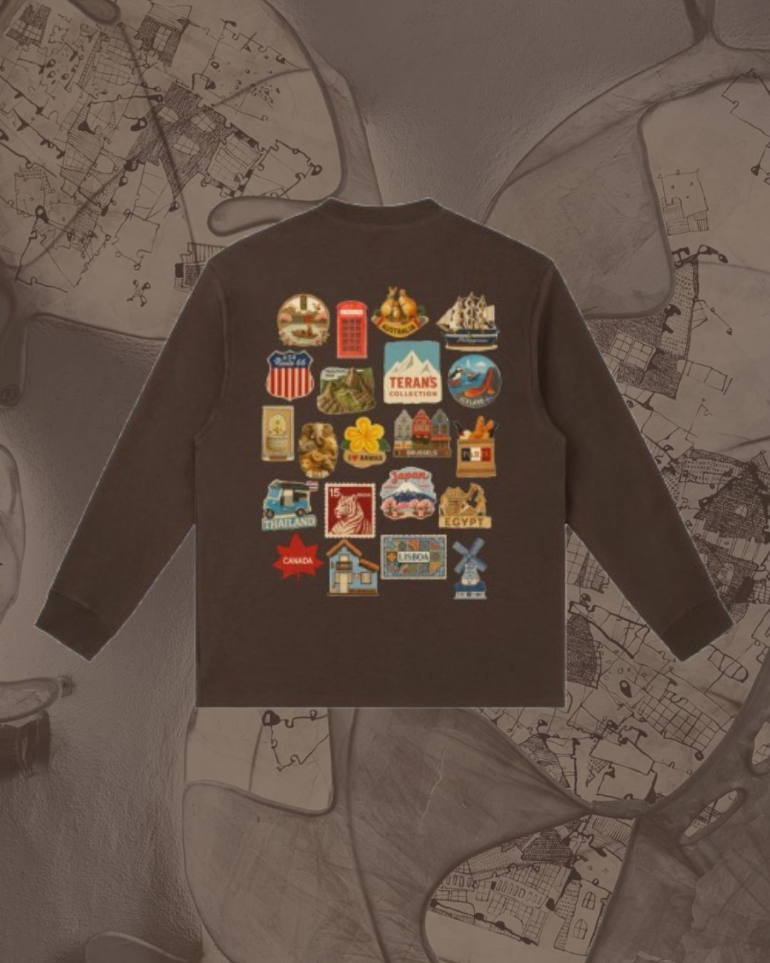 fridgemagnet,longsleeve,brown,collection,souvenir,magnet